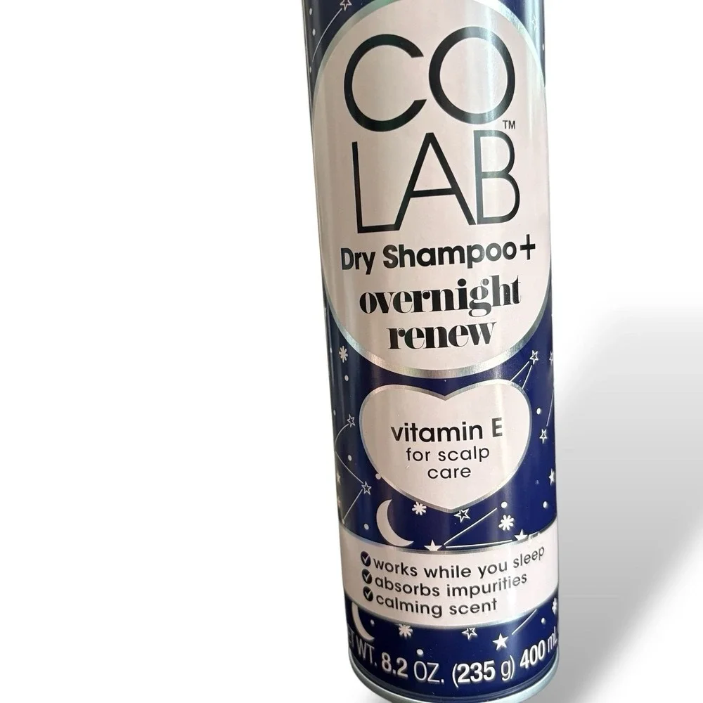 COLAB Dry Shampoo+ Overnight Renew‎ Supersize 8.2 oz Vitamin E, Scalp Care